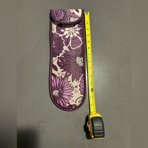 Floral Purple Thirty-one Curling Iron/Straightener Travel Case.